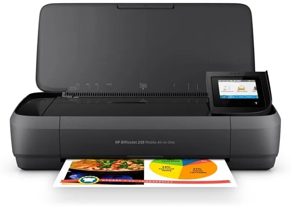 HP Officejet 250 Mobile All in One Tintenstrahldrucker Multifunktionsgerät - Farbe - Tinte